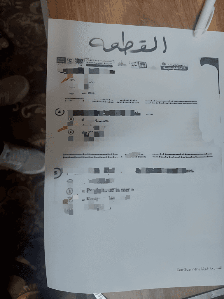تفاصيل الصورة المنتشرة في لجان امتحانات اللغة الفرنسية للثانوية العامة بمصر تفاصيل الصورة المنتشرة في لجان امتحانات اللغة الفرنسية للثانوية العامة بمصر