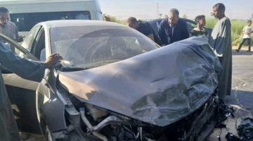 إصابة 19 مراقباً خلال امتحانات الثانوية العامة في حادث سير بأسيوط.