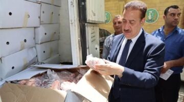محافظ المنوفية يشهد استلام الدفعة الأولى من لحوم صكوك الأضاحي لعام 2023