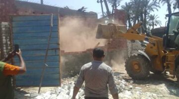 في إطار الحملة الـ26.. إزالة 27 حالة بناء غير قانوني وتعدٍ على ممتلكات الدولة في قرى البدرشين