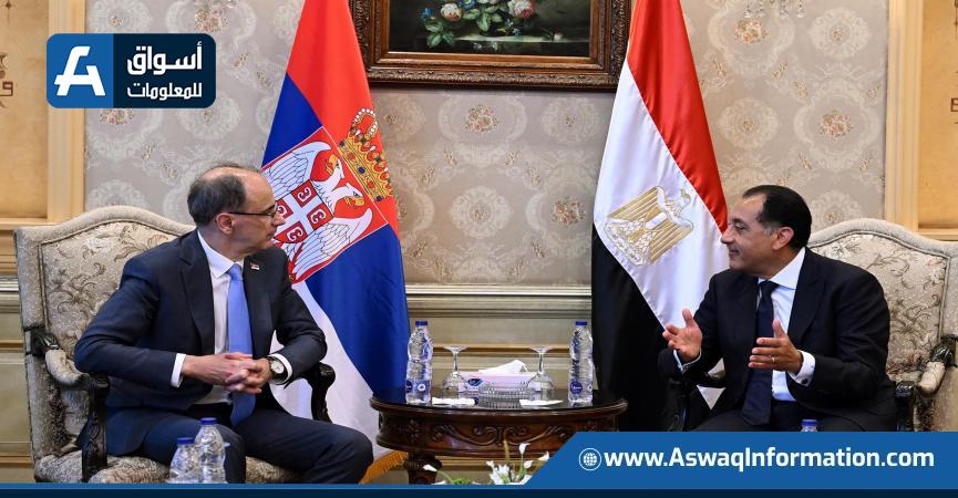 رئيس الحكومة يرحب بنظيره الصربي في مطار القاهرة الدولي رئيس الحكومة يرحب بنظيره الصربي في مطار القاهرة الدولي