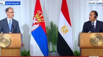 رئيس وزراء صربيا يوجه دعوة لمصطفى مدبولي لزيارة سيرته.