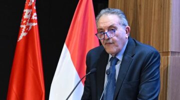 رئيس الاتحاد المصري للغرف التجارية يتحدث في منتدى الأعمال المصري-الصربي