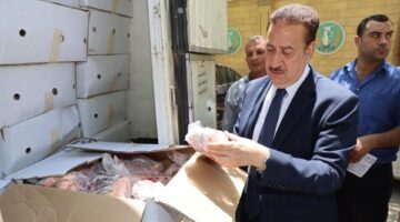 محافظو كفر الشيخ ودمياط والمنوفية يتابعون استلام أولى شحنات لحوم صكوك الأضاحي