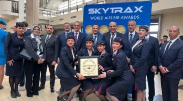 مصر للطيران تحقق جائزة “أفضل شركة طيران في إفريقيا من حيث خدمات الركاب” وفقًا لتقييم Skytrax.