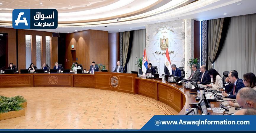 رئيس الوزراء: نأمل في تعزيز التبادل التجاري للمنتجات الزراعية مع صربيا، والعمل معًا في مجالات السياحة والطاقة وقضايا العمل.