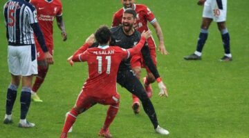 أليسون يروي رد فعل محمد صلاح المذهل بعد تسجيله هدفاً في مباراة وست بروميتش