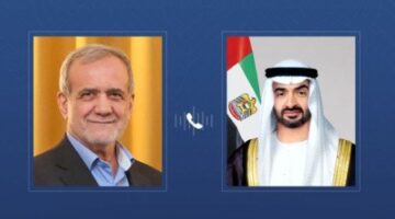 الرئيس الإماراتي لـ «بزشكيان»: نؤكد دعمنا لإيران وشعبها في هذه الظروف الصعبة