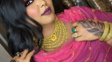 شاهد الفيديو: الفنانة هدى عربي تتألق بدون مكياج وتلعب مع عازفها كريستوفر في استوديو بالقاهرة.