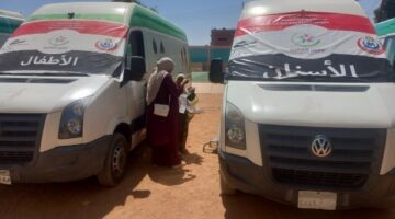 تقديم الفحص الطبي المجاني لـ1000 مواطن ومواطنة ضمن قافلة طبية في قرية المقلة بأبوالريش بأسوان