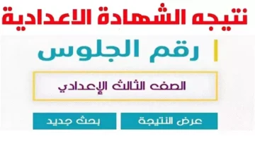 تحقق من نتائج الشهادة الإعدادية في الغربية لعام 2025 باستخدام رقم الجلوس.