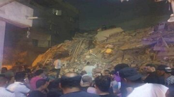 بيت نور الشريف تحول إلى ركام… عدد ضحايا انهيار عقار السيدة زينب