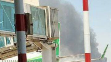 بعد تقارير عن حريق كبير في مطار بغداد.. مصدر يوضح التفاصيل