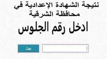 نتائج الشهادة الإعدادية في الشرقية بالاسم ورقم الجلوس.. من خلال هذا الرابط