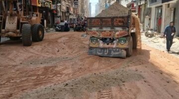 بالصور.. محافظ الغربية: تحديث شارع الجلاء في المحلة الكبرى