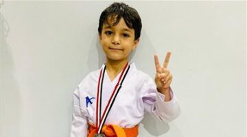 حازم محمد عبدالناصر يحصل على الميدالية الفضية في بطولة الجمهورية للكاراتيه.