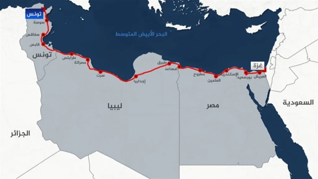 بعد فشلها في الوصول إلى غزة.. قافلة الصمود تعود إلى تونس بعد فشلها في الوصول إلى غزة.. قافلة الصمود تعود إلى تونس
