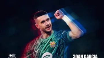 بشكل رسمي.. برشلونة يضم الحارس جوان غارسيا حتى عام 2031