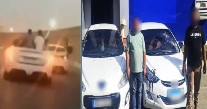 الداخلية توضح تفاصيل قيام سائقين بسيارتين بأداء حركات استعراضية | فيديو الداخلية توضح تفاصيل قيام سائقين بسيارتين بأداء حركات استعراضية | فيديو