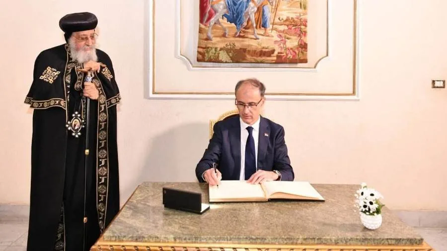 البابا تواضروس يستقبل رئيس وزراء صربيا في المقر البابوي البابا تواضروس يستقبل رئيس وزراء صربيا في المقر البابوي