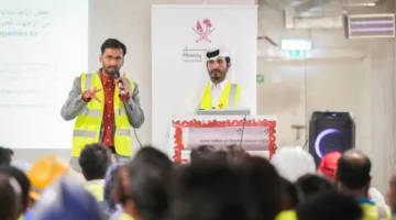وزارة العمل تبدأ حملة توعية حول مخاطر الإجهاد الحراري للعاملين في قطاع البناء بمنطقة اللؤلؤة.