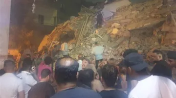 زيادة ضحايا انهيار مبنى «نور الشريف» إلى 4 وفيات و6 مصابين في السيدة زينب