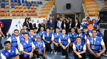 وزير الرياضة ومحافظ القليوبية يحضران المباراة النهائية لدوري مراكز الشباب في كرة اليد
