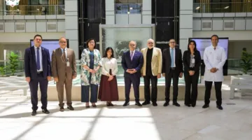 جولة تفتيشية من الهيئة المالية لمستشفى أهل مصر لعلاج الحروق لمتابعة نموذج الرعاية المتقدمة في معالجة الحروق.