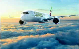 «طيران الإمارات» تستلم الطائرة السادسة من طراز «إيرباص A350» الجديدة