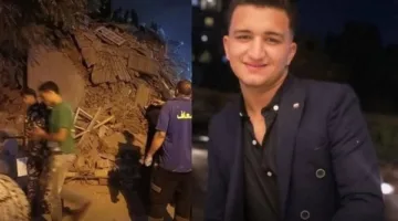 انتشال جثة طالب ثانوية عامة من تحت أنقاض المبنى المنهار في السيدة زينب