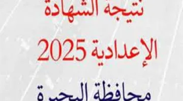 نتائج الشهادة الإعدادية للصف الثالث في محافظة البحيرة برقم الجلوس: الرابط وشرح خطوات الاستعلام