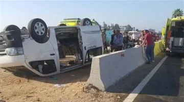 البحر الأحمر: اصطدام ميكروباص في طريق القصير قفط يؤدي إلى إصابة 8 أشخاص