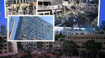 “أمطار من الصواريخ” وانفجارات هائلة وانهيارات وأضرار فادحة.. هكذا ظهرت تل أبيب وبئر السبع بعد هجوم صواريخ “الوعد الصادق 3” (فيديوهات)