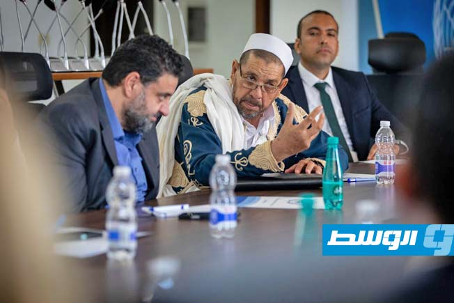 من لقاء إينيس شوما مع القيادات المجتمعية في طرابلس ومناطق غرب ليبيا. (البعثة الأممية)