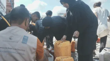 مركز الملك سلمان للإغاثة يستمر في تقديم المساعدة في تأمين مياه الشرب لسكان قطاع غزة