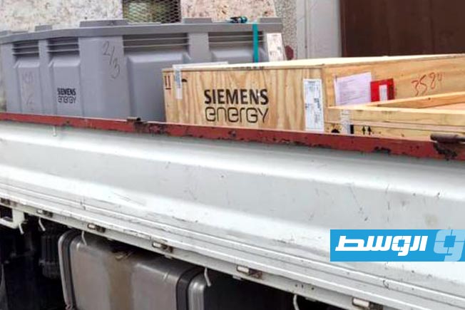 وصول شحنات قطع غيار لمخازن شركة الكهرباء، 19 يونيو 2025. (شركة الكهرباء)
