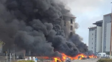 إطلاق صاروخ إيراني يستهدف موقع شركة مايكروسوفت في جنوب إسرائيل | فيديو