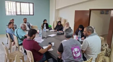 الاجتماع الدوري لـ ‘الشبكة التنسيقية’ في مخيم البص: مناقشة أحدث تطورات الأونروا ودعم غزة