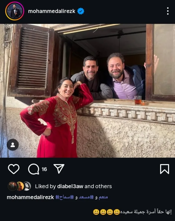 “عائلة مبهجة وسعيدة”.. محمد علي رزق يشارك متابعيه كواليس “فات الميعاد” (صورة)