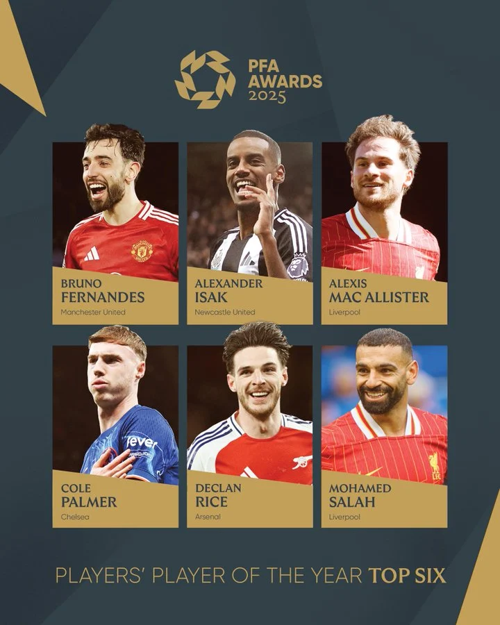 محمد صلاح في سباق جائزة أفضل لاعب لعام 2023 من رابطة اللاعبين الإنجليزيين محمد صلاح في سباق جائزة أفضل لاعب لعام 2023 من رابطة اللاعبين الإنجليزيين