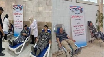 حملة تبرع بالدم في الأقصر برعاية رجال الشرطة لدعم المرضى والمصابين