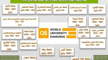 التعليم العالي: تسجيل 20 جامعة مصرية ضمن تصنيف QS العالمي لسنة 2025