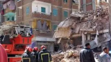 انهيار مبنيين من أربعة طوابق في منطقة حدائق القبة