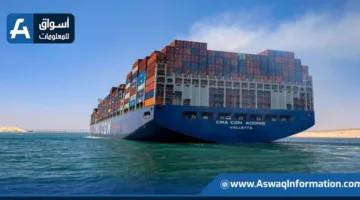 قناة السويس تستقبل عبور سفينتين عملاقتين من نوع حاويات لشركة “CMA CGM”