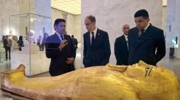 رئيس وزراء صربيا يقوم بزيارة المتحف المصري الكبير والمتحف القومي للحضارة المصرية ومنطقة أهرامات الجيزة