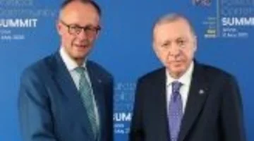 الرئيس التركي والمستشار الألماني يناقشان آثار الحرب بين إسرائيل وإيران