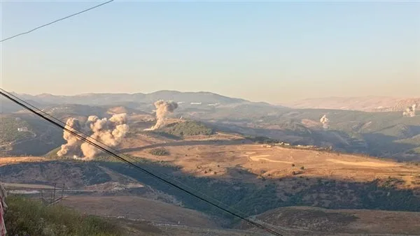 صور: مجموعة من الضربات الجوية التي نفذها الطيران الحربي استهدفت مناطق في الجنوب