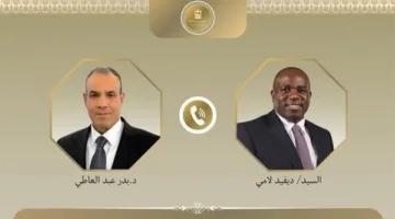وزير الخارجية والمغتربين يتلقى مكالمة هاتفية من نظيره البريطاني