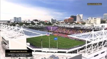 استئناف مباراة بنفيكا وأوكلاند سيتي في كأس العالم للأندية بعد توقف دام ساعتين و20 دقيقة بسبب تحسن الظروف الجوية