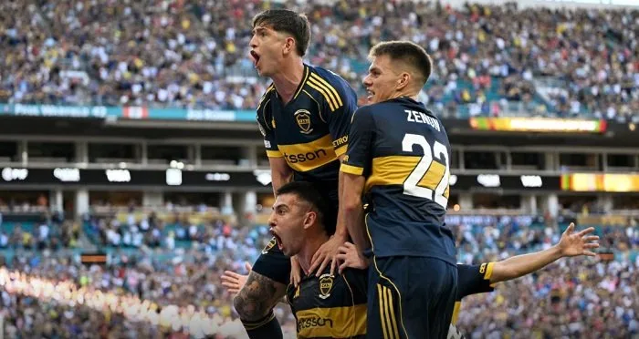 كأس العالم للأندية: الفيفا يفرض عقوبة الإيقاف لأربعة مباريات على لاعبين من بوكا جونيورز كأس العالم للأندية: الفيفا يفرض عقوبة الإيقاف لأربعة مباريات على لاعبين من بوكا جونيورز